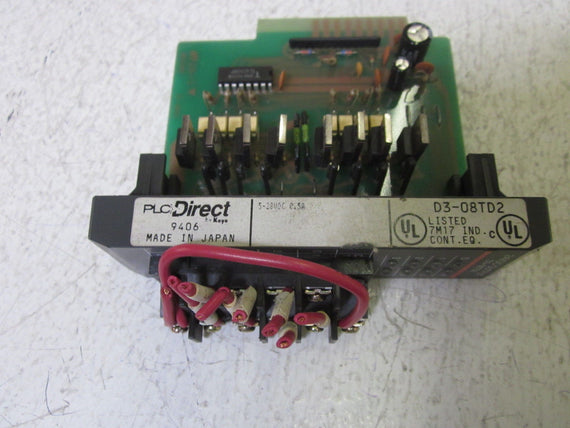PLC DIRECT D3-08TD2 24VDC OUTPUT *USED*
