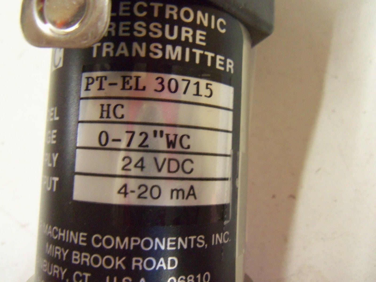 PMC PT-EL ELECTRONIC PRESSURE TRANSMITTER 30715 *NEW NO BOX*