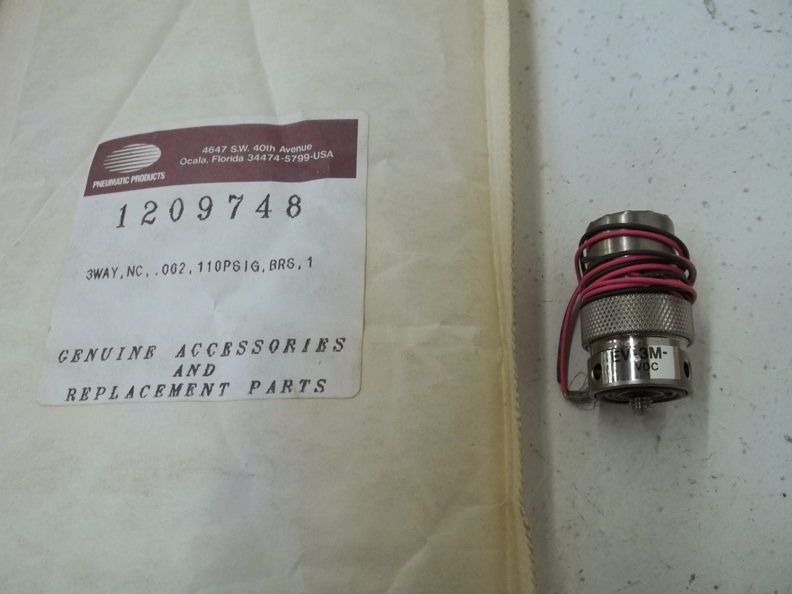 PNEUMATIC PRODUCTS 1209748 *USED*