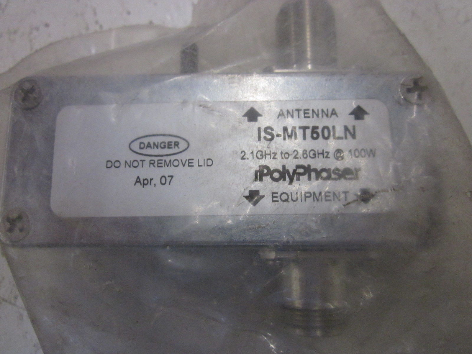 POLYPHASER CORPORATION IS-MT50LN IMPULSE SURGE SURPESSOR *NEW NO BOX*