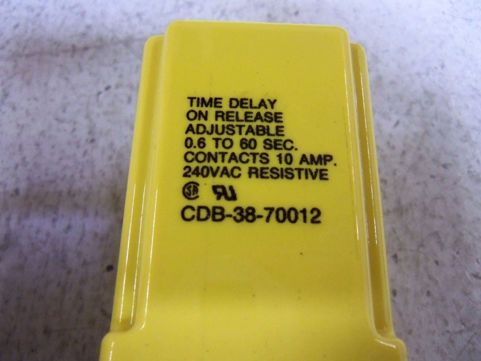 POTTER & BRUMFIELD CDB-38-70012 TIME DELAY RELAY 0.6-60 SEC *NEW IN BOX*