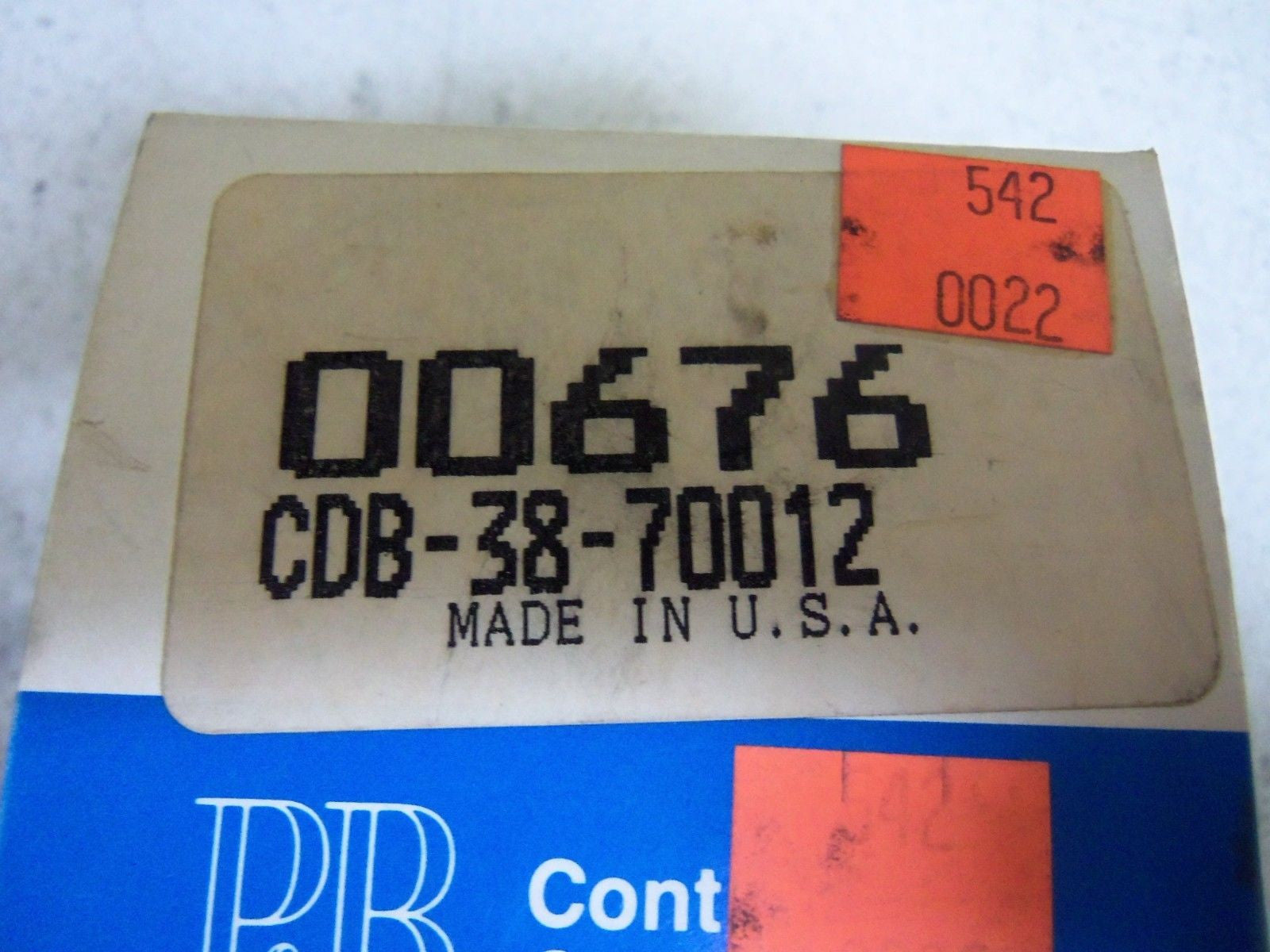 POTTER & BRUMFIELD CDB-38-70012 TIME DELAY RELAY 0.6-60 SEC *NEW IN BOX*