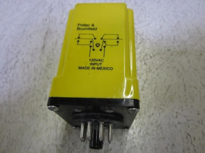 POTTER & BRUMFIELD CGB-38-70050M 5-50MIN RELAY 120VAC *USED*