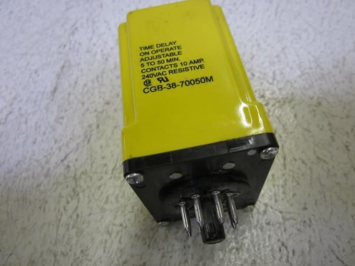 POTTER & BRUMFIELD CGB-38-70050M 5-50MIN RELAY 120VAC *USED*