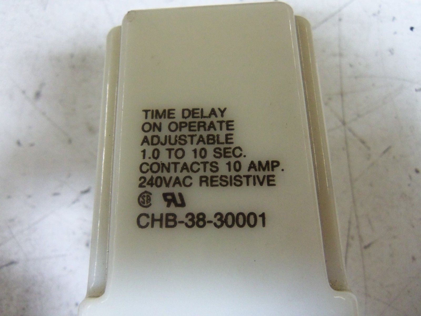 POTTER & BRUMFIELD CHB-38-30001 TIME DELAY RELAY 1-10 SEC *USED*