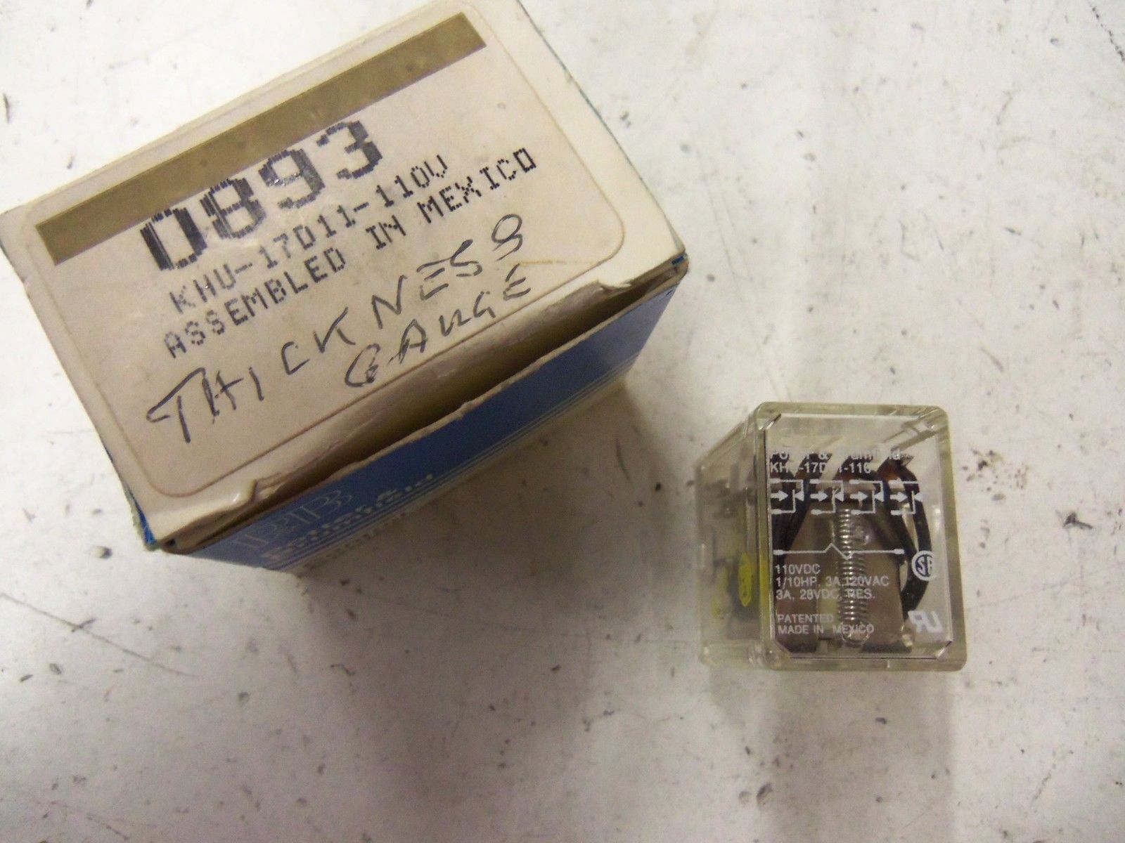 POTTER & BRUMFIELD KHU-17D11-110V RELAY *NEW IN BOX*