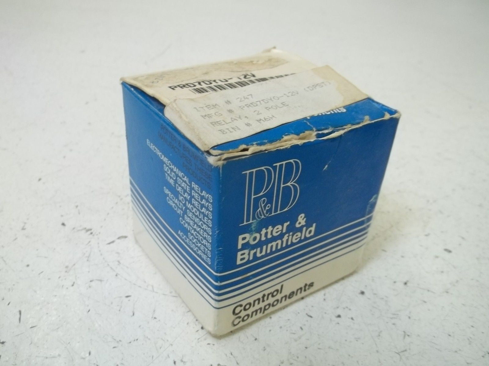 POTTER & BRUMFIELD PRD-7DY0-12 RELAY 12VDC *NEW IN BOX*