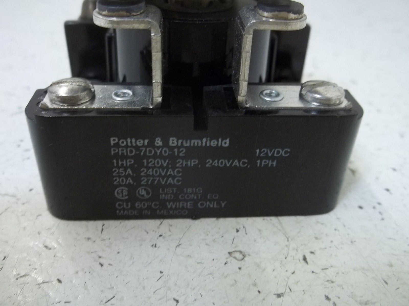 POTTER & BRUMFIELD PRD-7DY0-12 RELAY 12VDC *NEW IN BOX*