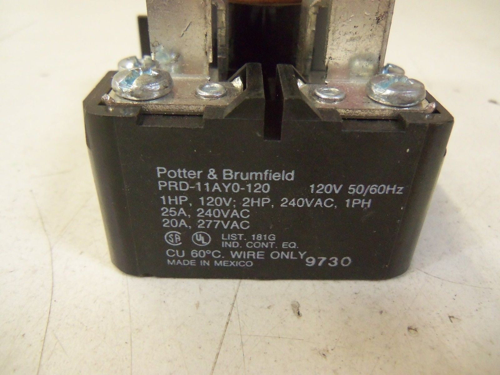 POTTER & BRUMFIELD PRD-11AY0-120 RELAY 120V *USED*
