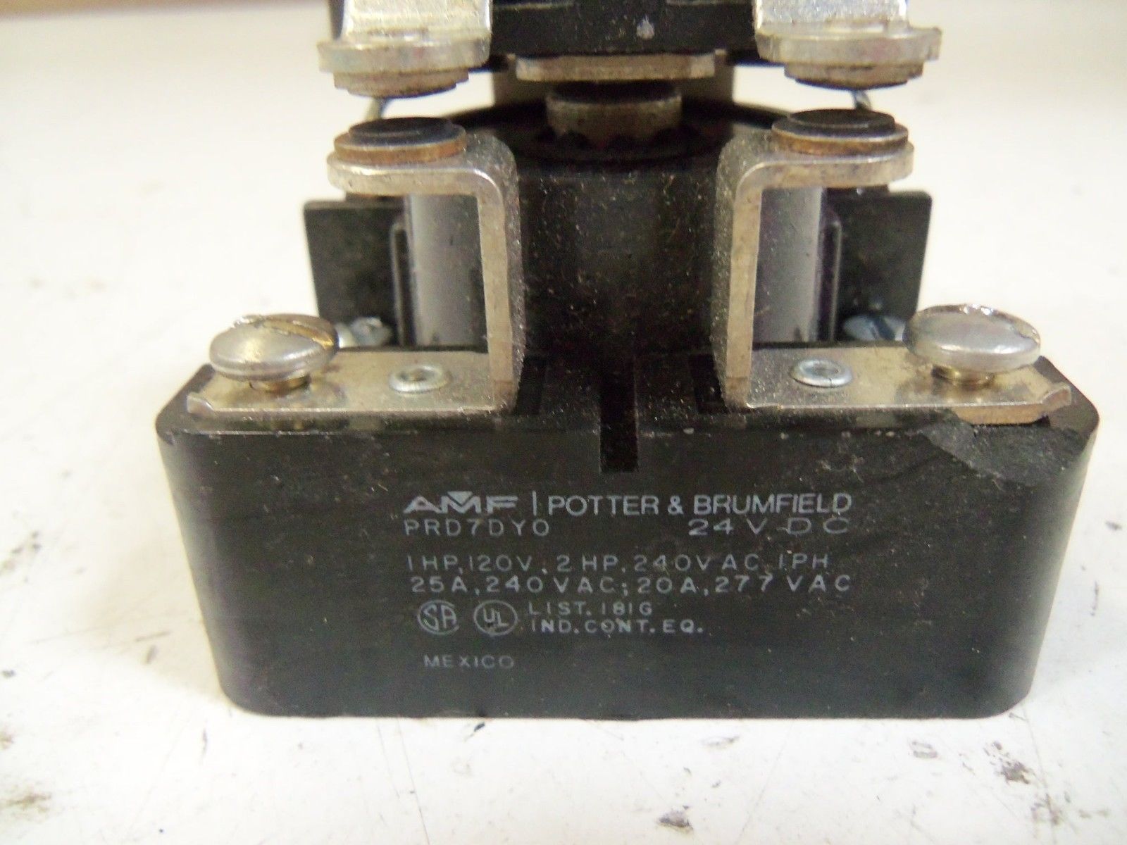 POTTER & BRUMFIELD PRD7DY0-24 RELAY 24VDC *USED*