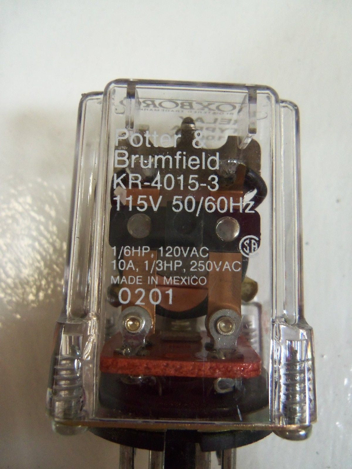 POTTER & BRUMFIELD RELAY KR-4015-3 / FOXBORO TYPE A L100BW 115V *USED*
