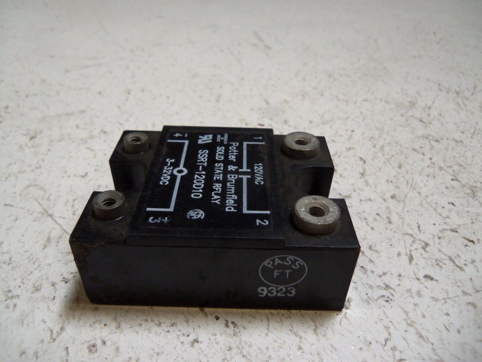 POTTER & BRUMFIELD SSRT-120D10 SOLID STATE RELAY *USED*