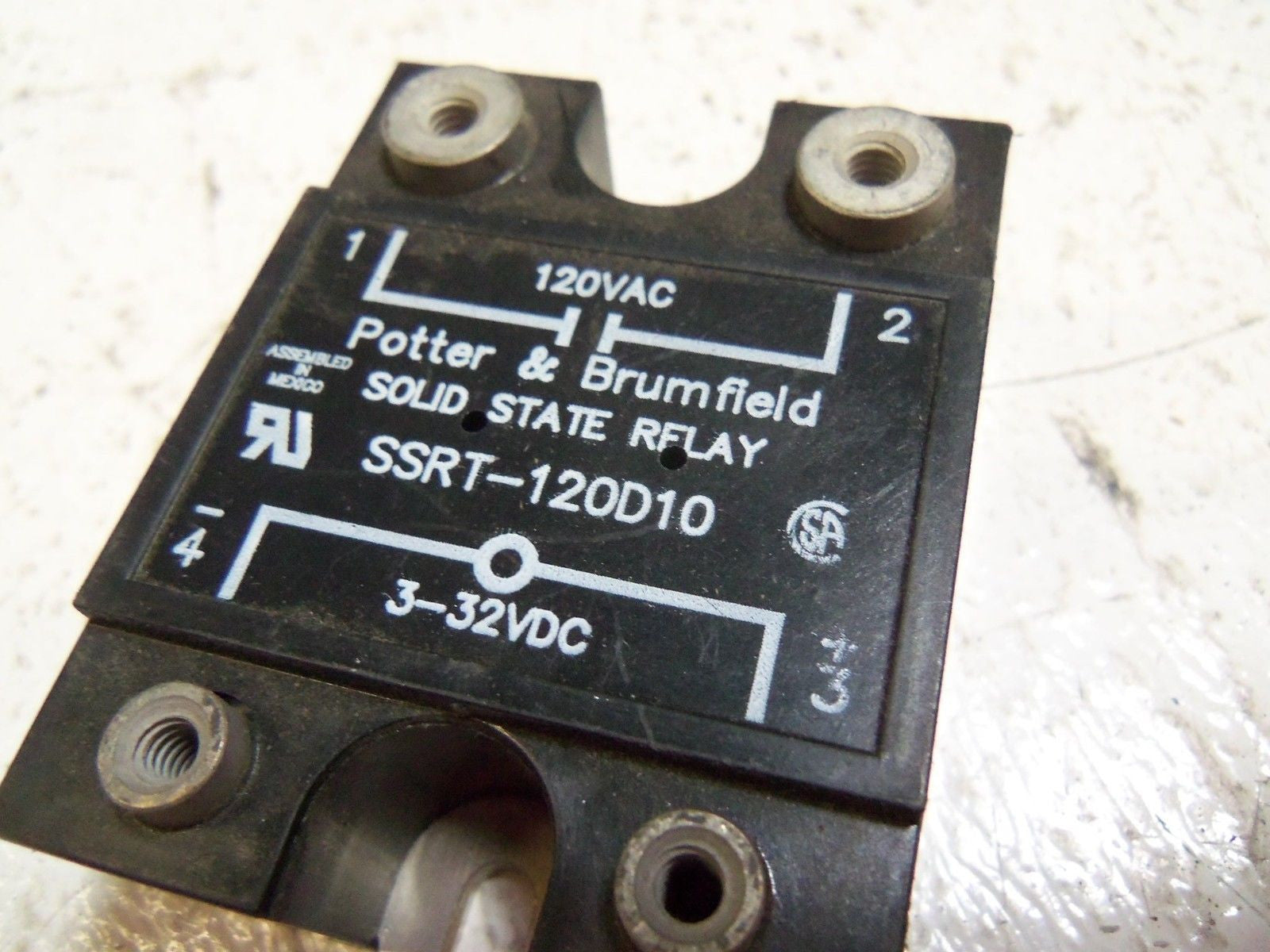 POTTER & BRUMFIELD SSRT-120D10 SOLID STATE RELAY *USED*