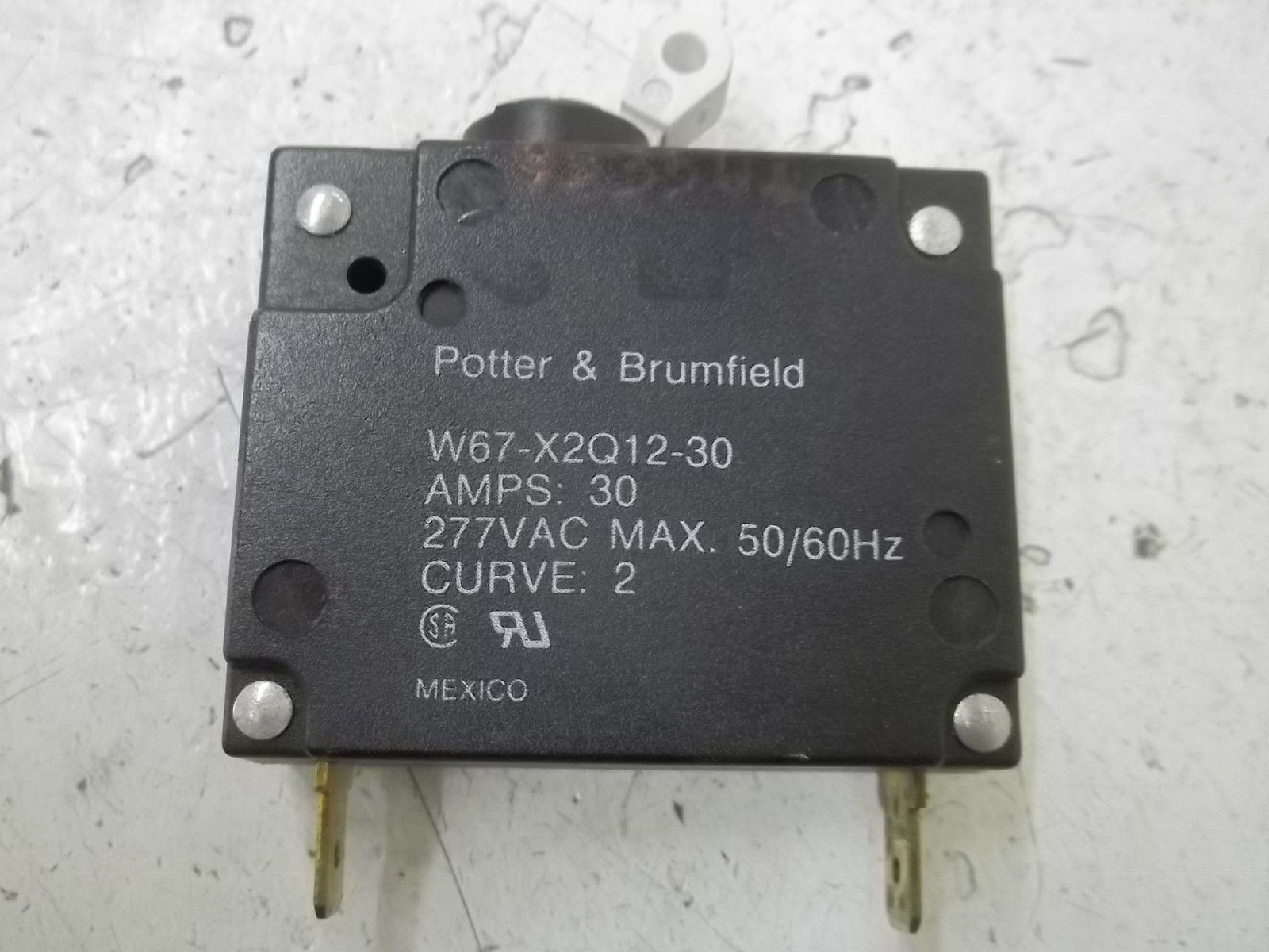 POTTER & BRUMFIELD W67-X2Q12-30 CIRCUIT BREAKER 30AMP, 277VAC *NEW IN BOX*