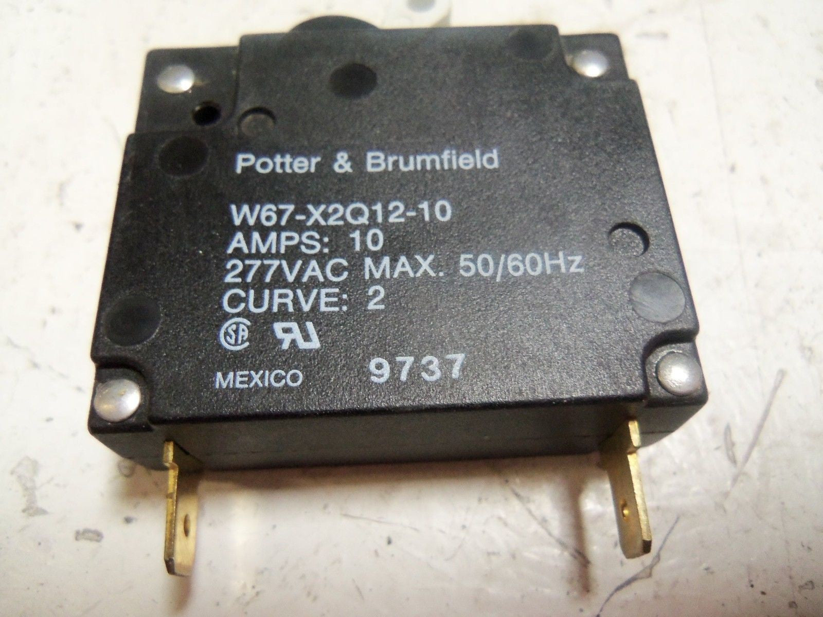 POTTER & BRUMFIELD W67-X2Q12-10 CIRCUIT BREAKER 10AMPS *NEW NO BOX*