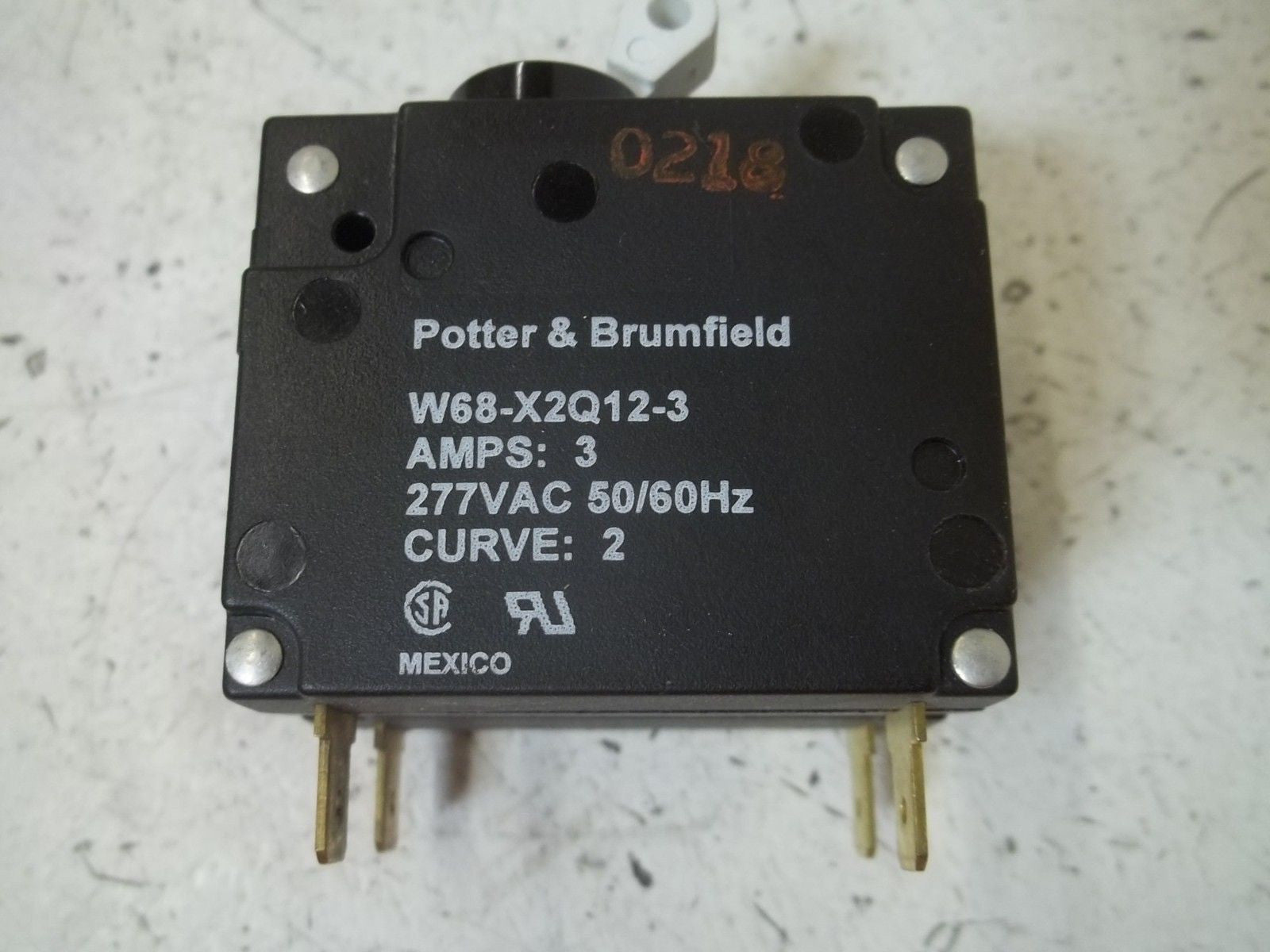 POTTER & BRUMFIELD W68-X2W12-3 CIRCUIT BREAKER *NEW NO BOX*