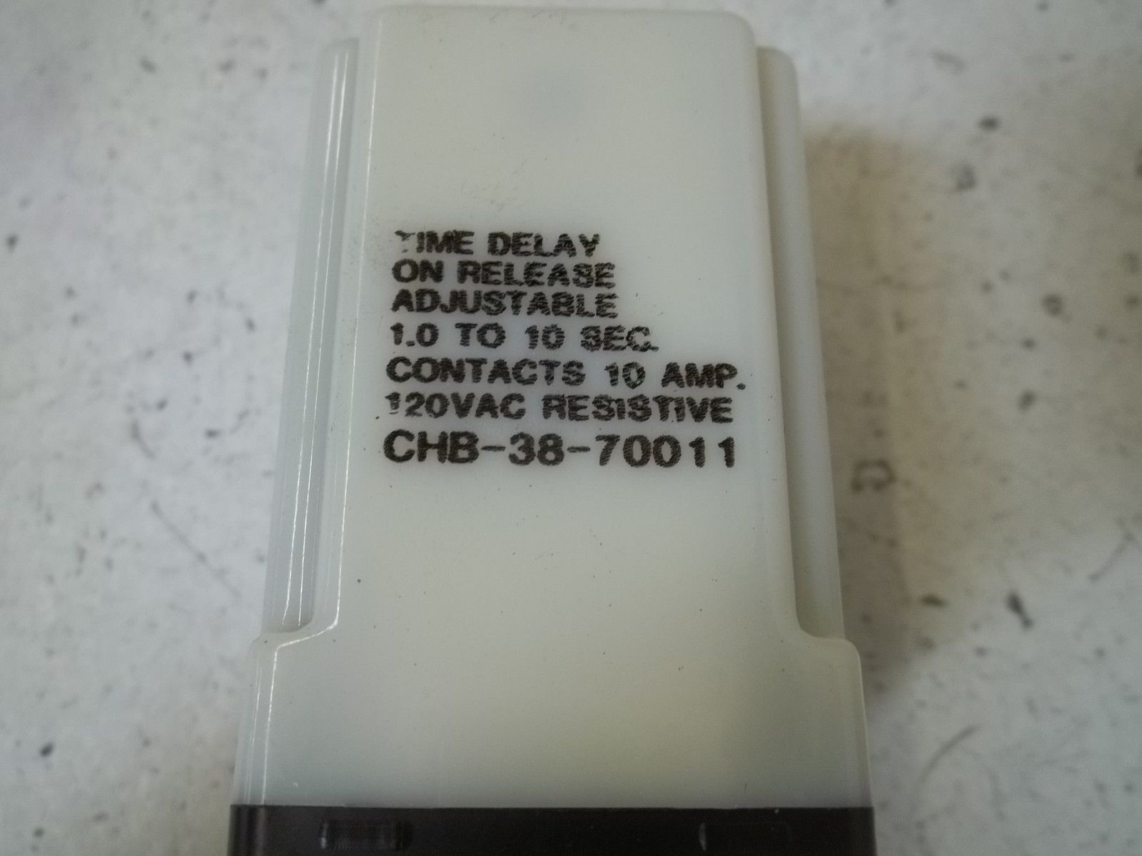 POTTER & BRUMFIELD CHB-38-70011 TIME DELAY 1.0-10 SEC. 120VAC * NEW IN BOX *