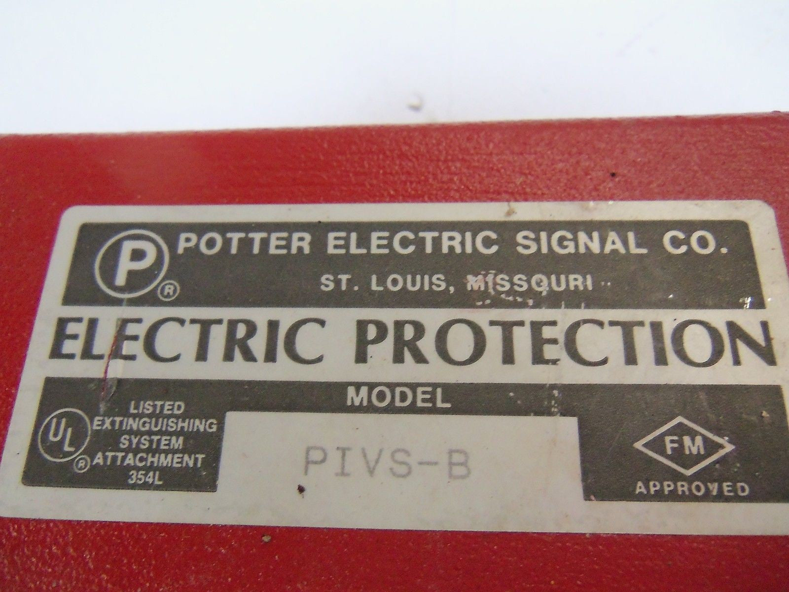 POTTER ELECTRIC PIVS-B PRESSURE SWITCH *USED*