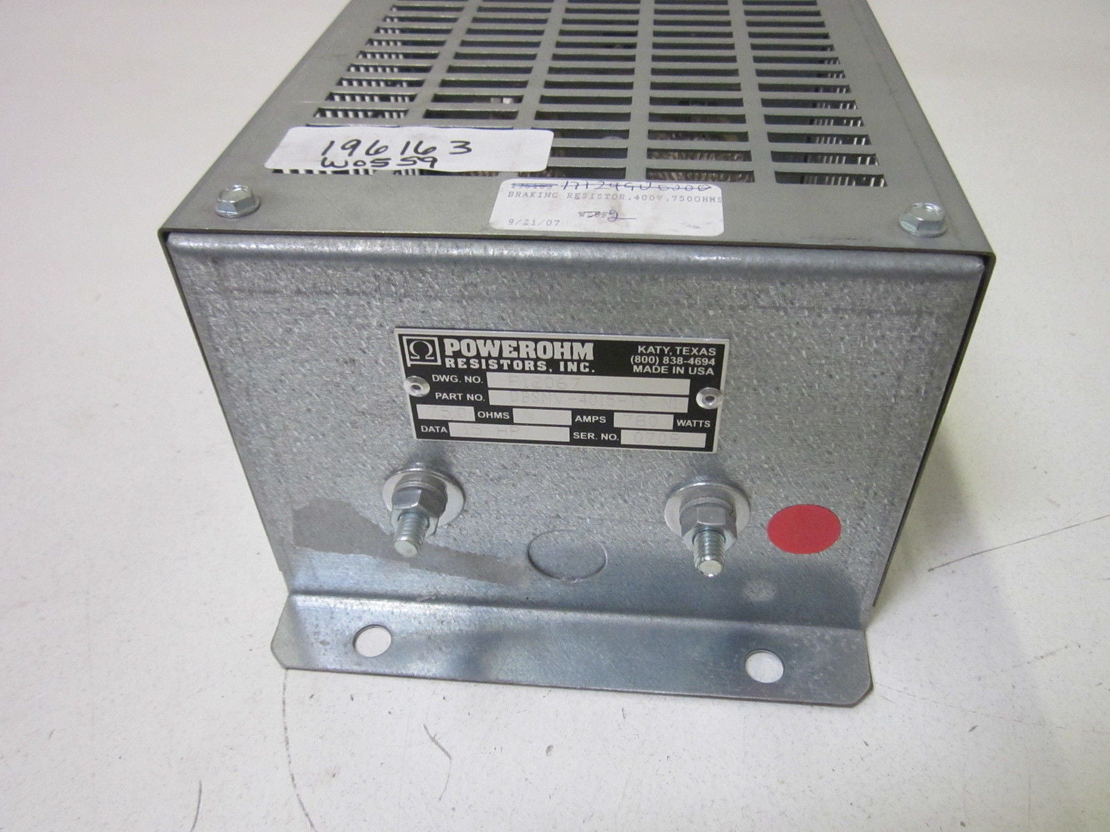 POWEROHM DBSMV-4015-TS-N1 *USED*