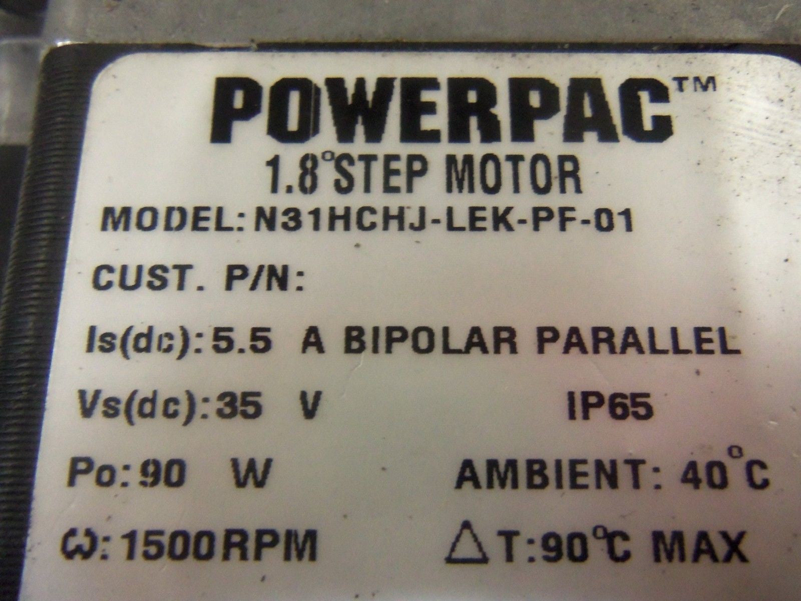 POWER PAC N31HCHJ-LEK-PF-01 *NEW NO BOX*