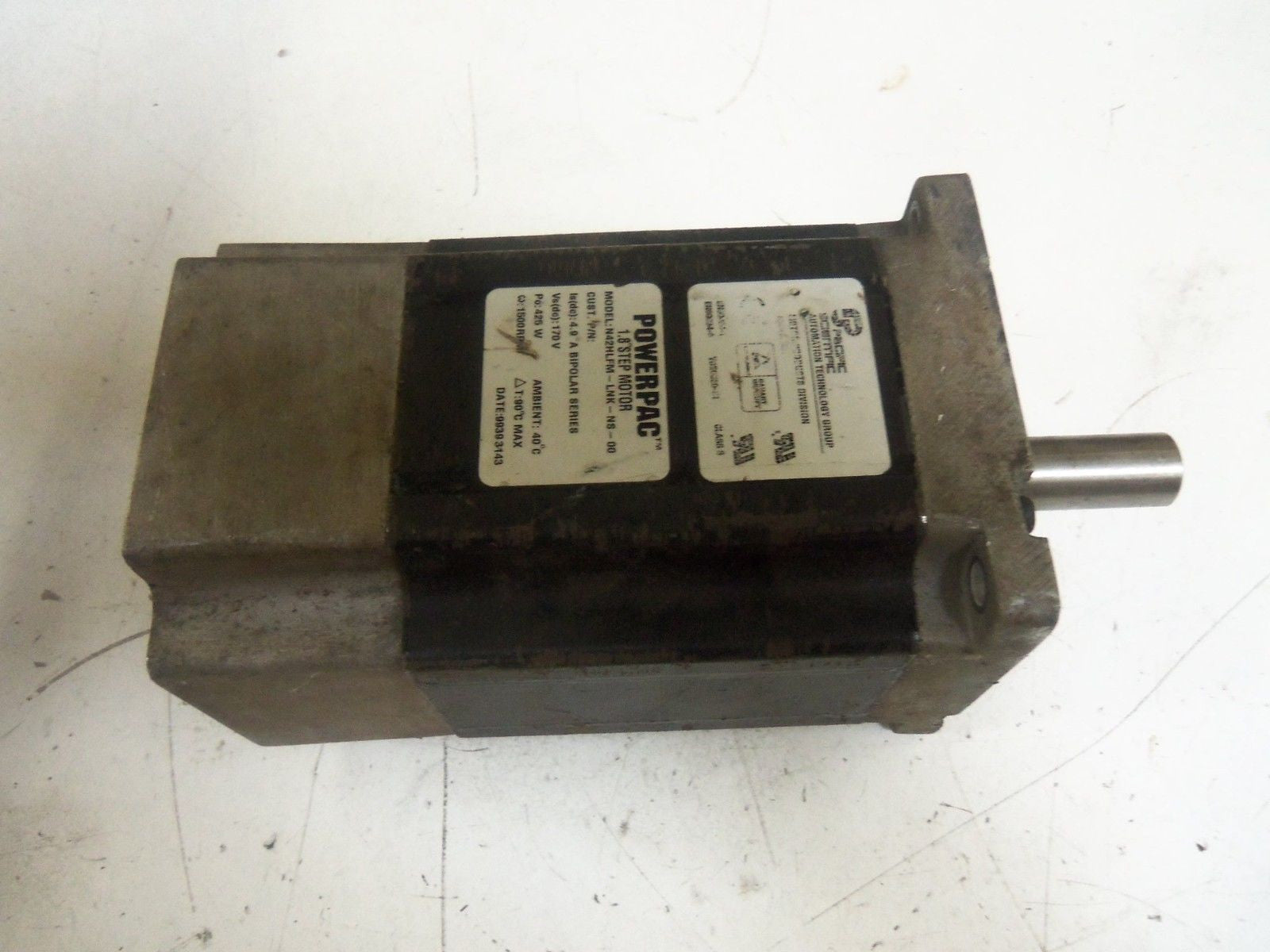 POWERPAC N42HLFM-LNK-NS-00 1.8 DEGREE STEP MOTOR (AS PICTURED) *USED*