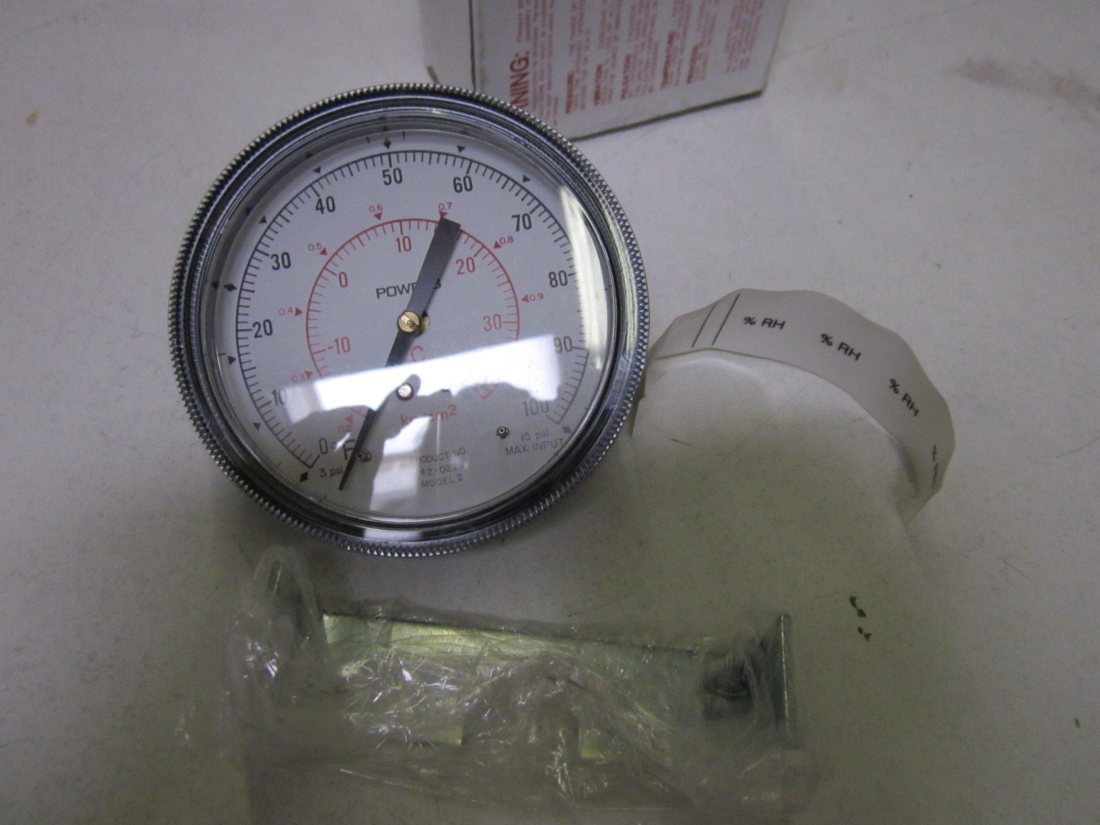 POWERS 142-0229 MODEL 2 PRESSURE GAUGE *NEW IN BOX*
