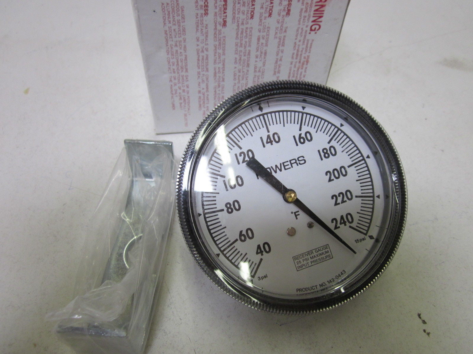 POWERS 142-0443 RECEIVER GAUGE *NEW IN BOX*