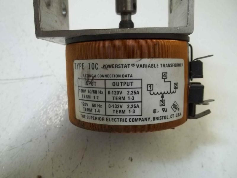 SUPERIOR ELECTRIC POWERSTAT TYPE 10C VARIABLE TRANSFORMER (AS PICTURED) *USED*