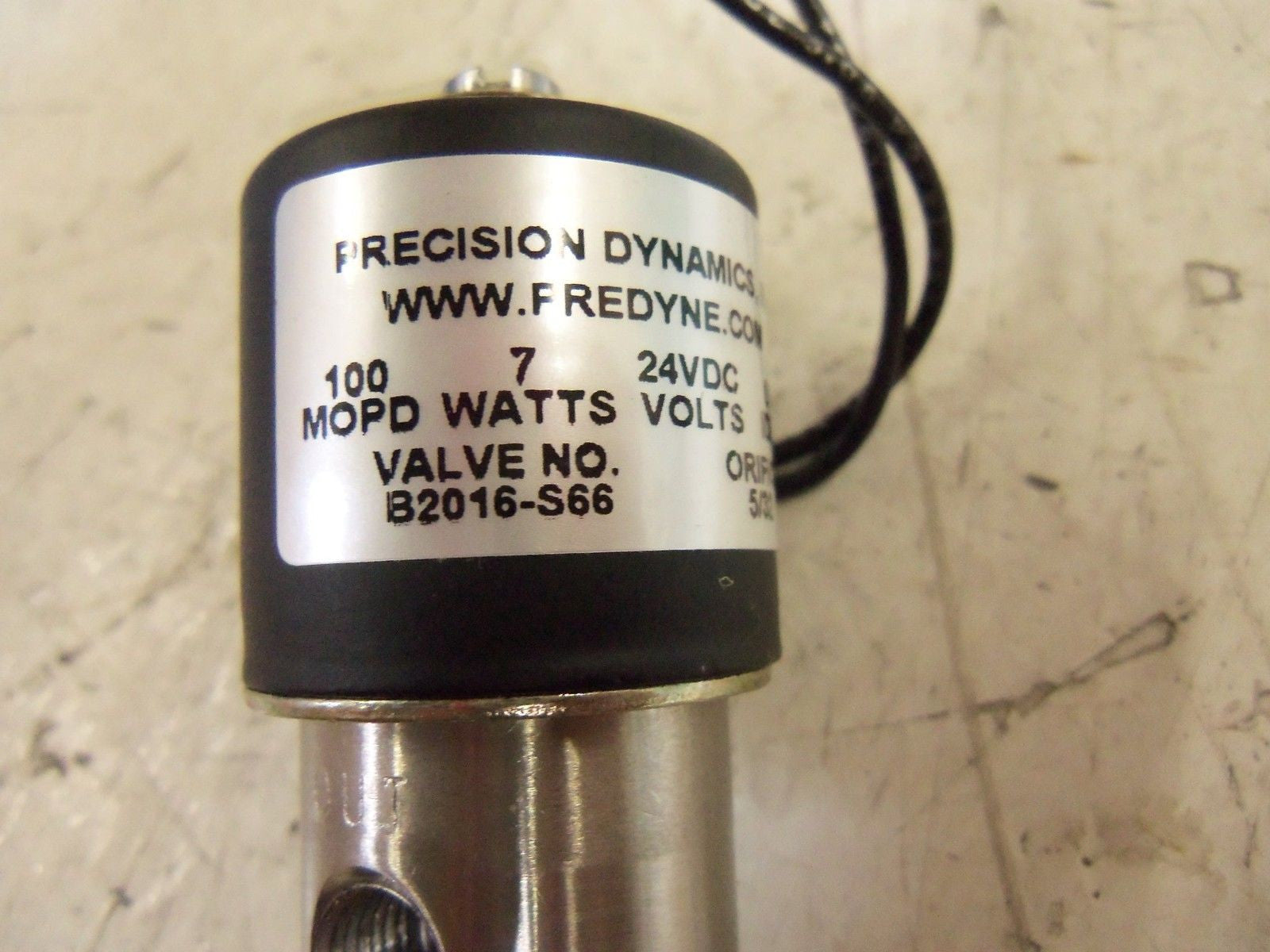 PRECISON DYNAMICS B2016-S66 VALVE *NEW NO BOX*
