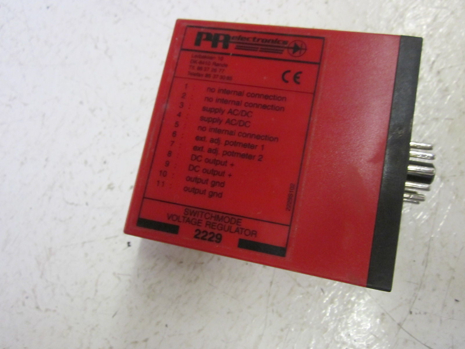 PR ELECTRONICS 2229 VOLTAGE REGULATOR 40VDC  *USED*