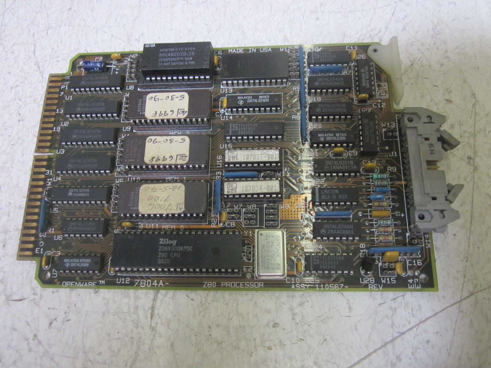 PRO-LOG 7804A 110567 PROCESSOR BOARD110568-002  *USED*
