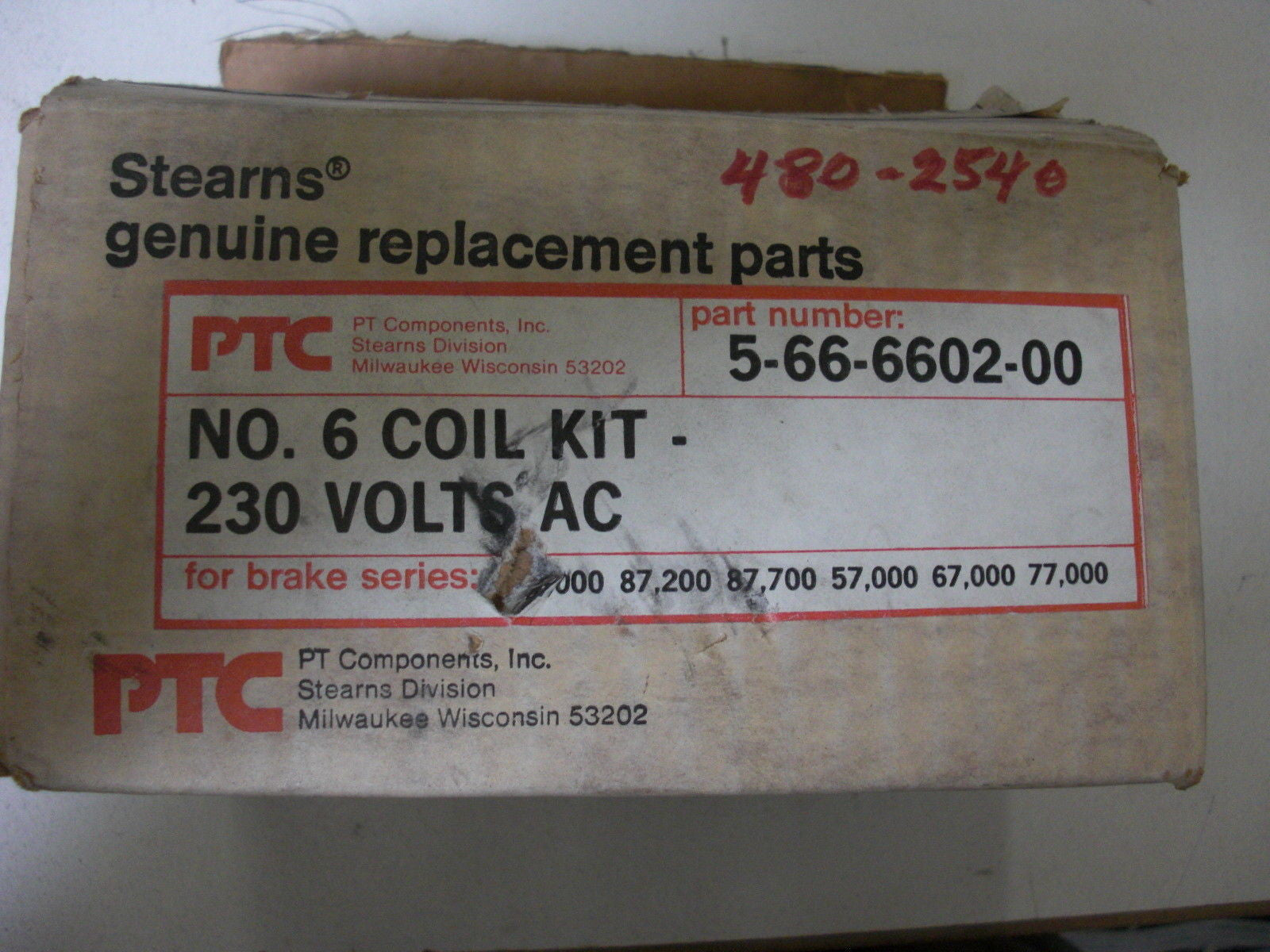 PT COMPONENTS 5-66-6602-00 *NEW IN BOX*