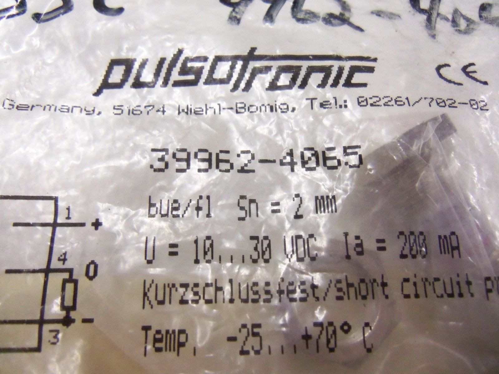 PULSOTRONIC 39962-4065 *NEW IN FACTORY BAG*