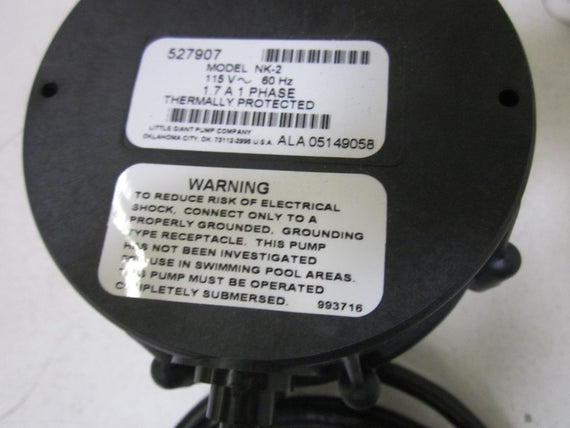 PUMP COMPANY 527907 THERMALLY PROTECTED *NEW IN BOX*