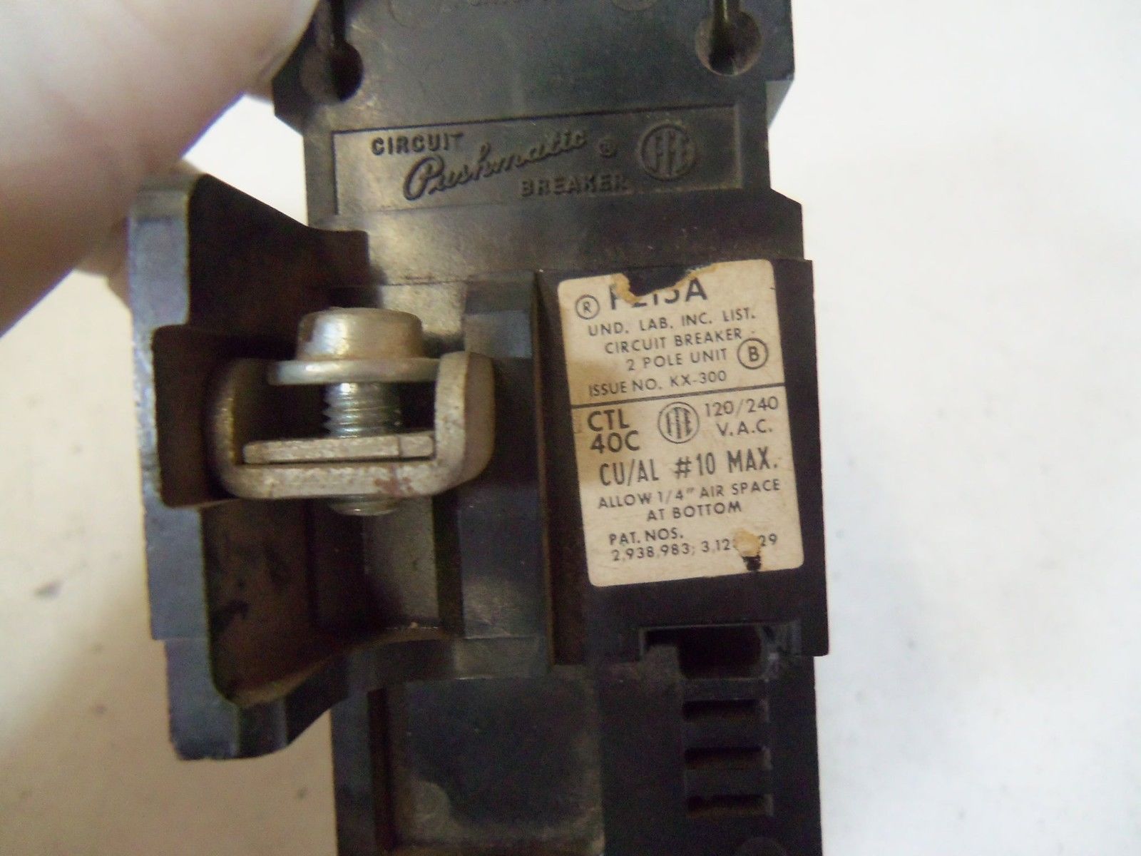 PUSHMATIC P215A CIRCUIT BREAKER *NEW NO BOX*