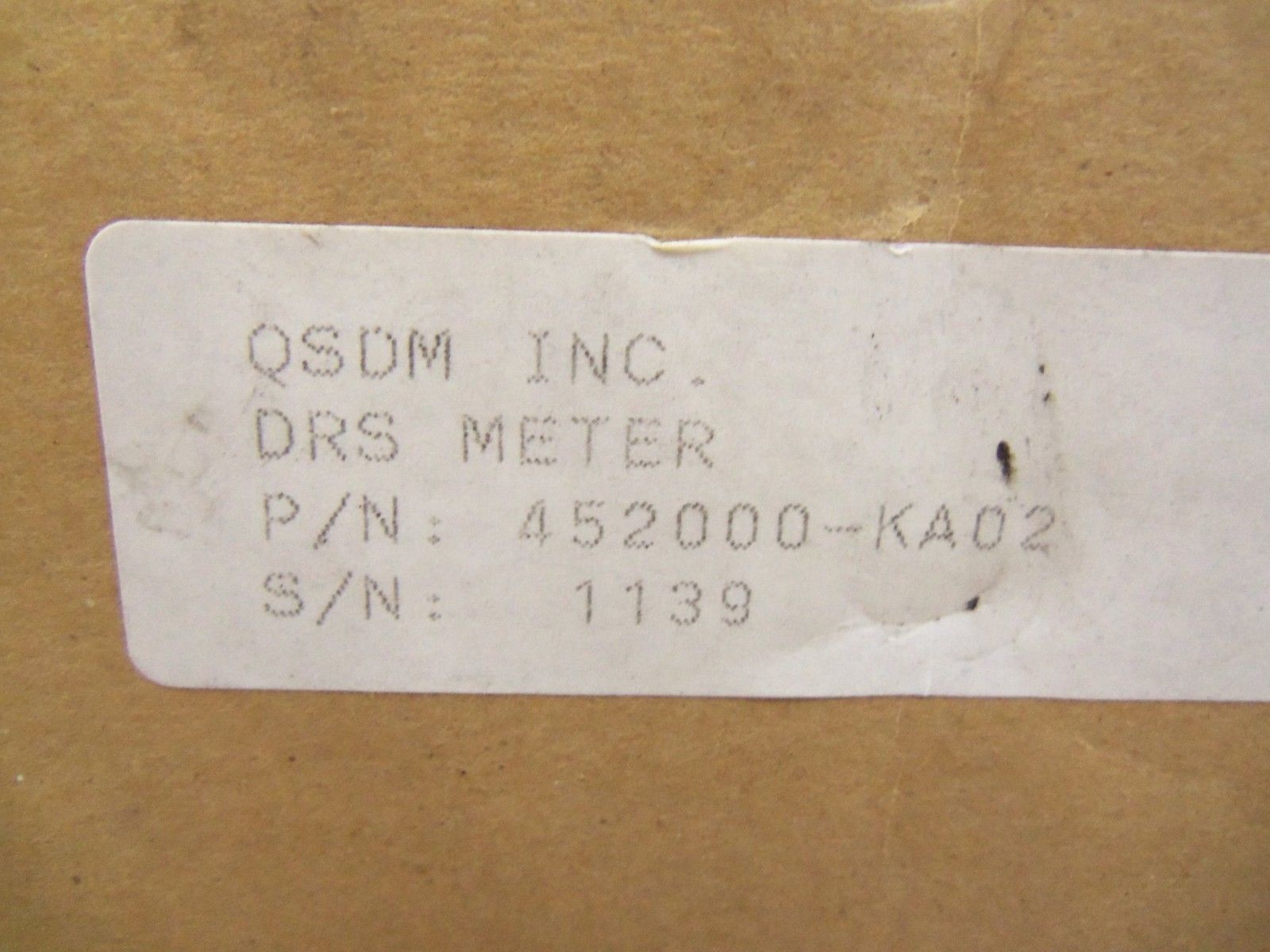QSDM INC. DRS 452000-KA02 *NEW IN BOX *