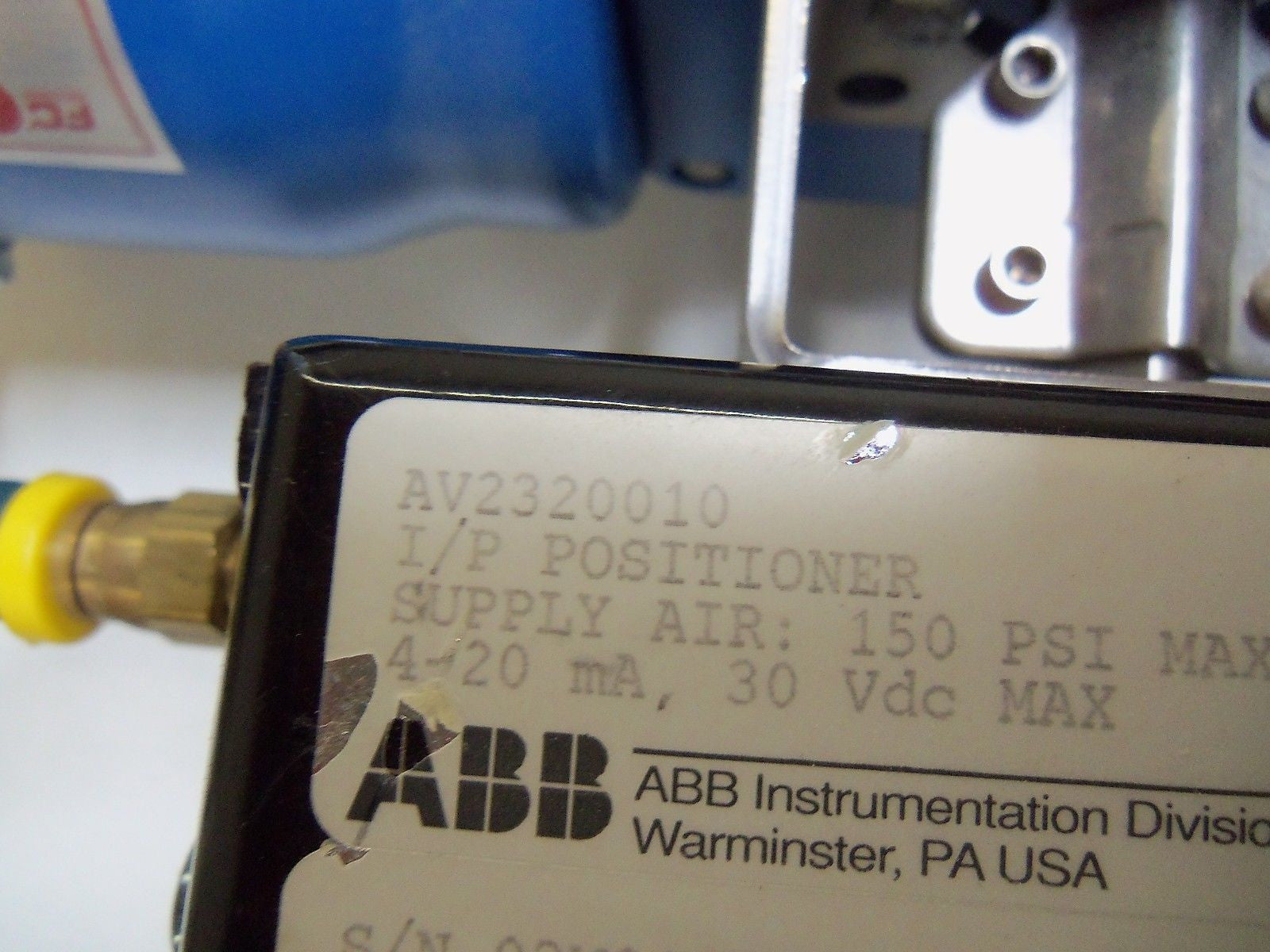 QUADRA-POWER II ACTUATOR QP1C ABB POSTIONER AV2320010