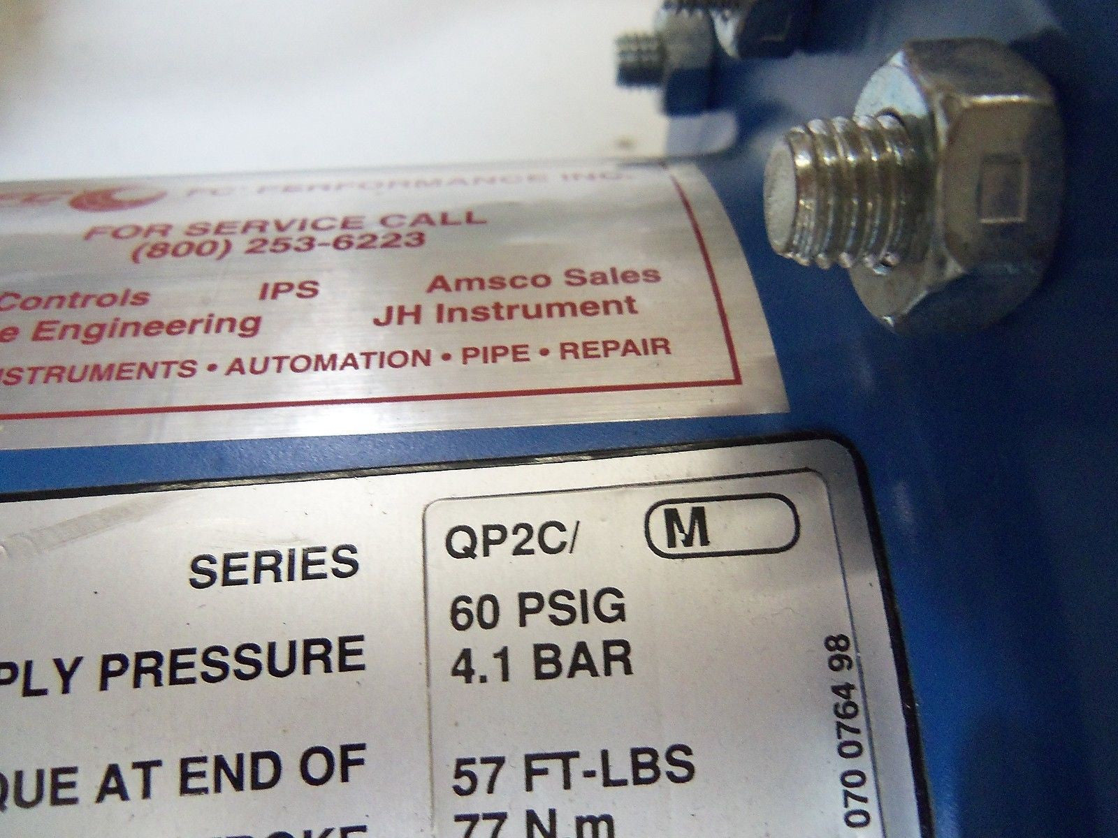 QUADRA-POWER II ACTUATOR QP2C ABB POSTIONER AV2320010 *USED*