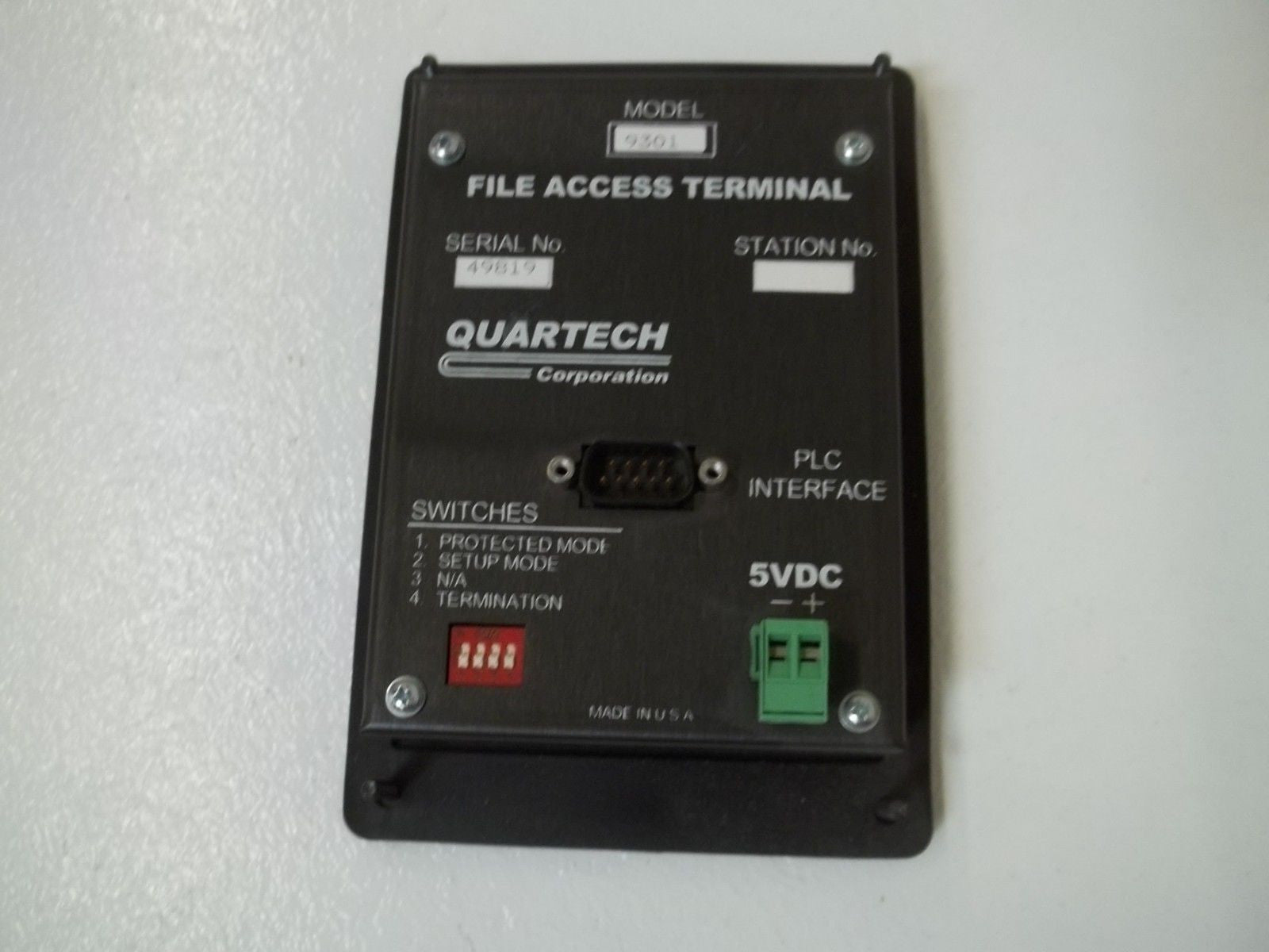 QUARTECH 9310 FILE ACCESS TERMINAL *NEW NO BOX*