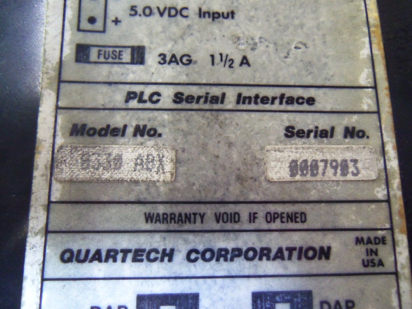 QUARTECH DATA MATE 8330-ABX *USED*