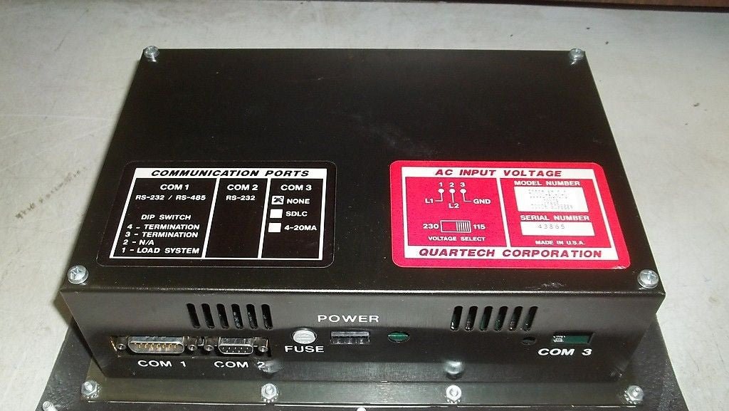 QUARTECH SERIES 5000 TOUCH SCREEN 5000C-AC-0-0 *USED*