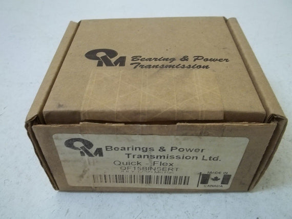 QUICK FLEX QF15BINSERT TRANSMISSION BEARING COUPLING *NEW IN BOX*