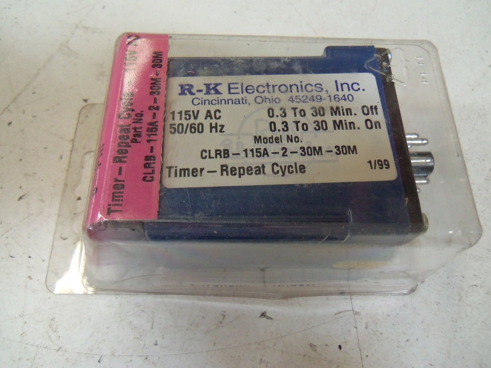 R-K ELECTRONICS, INC. CLRB-115A-2-30M-30M *NEW IN BOX*