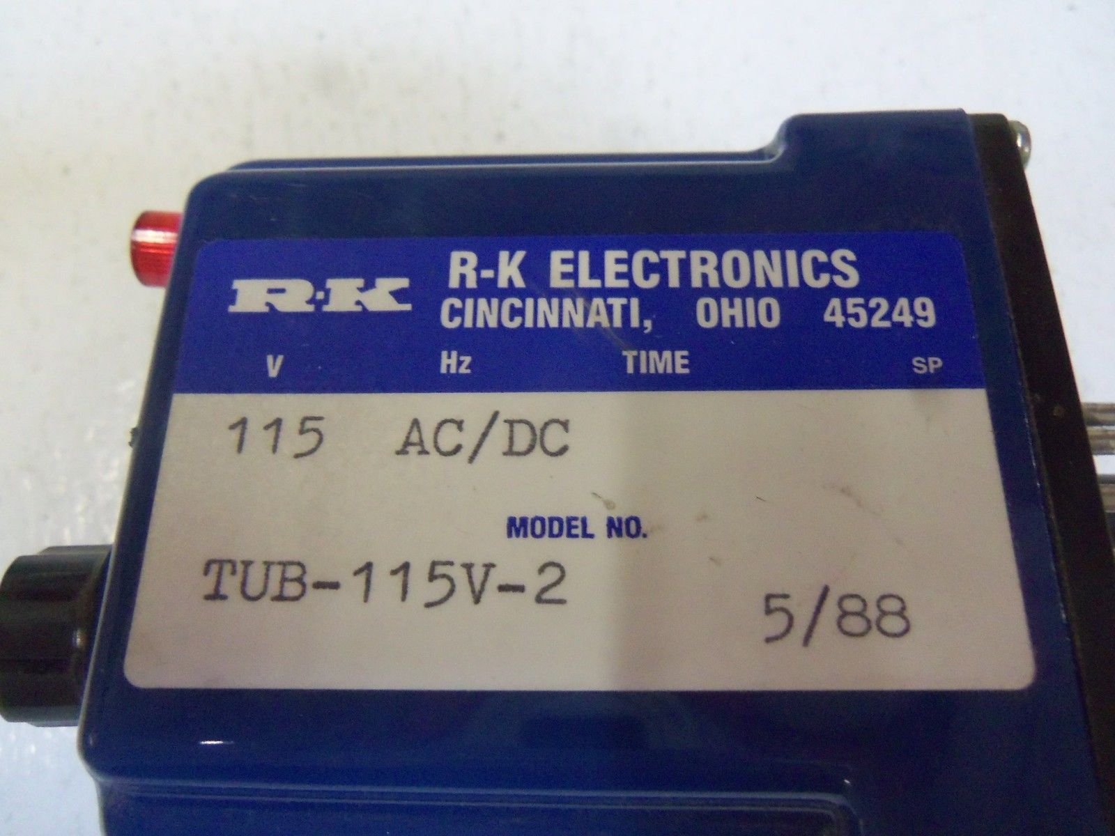 R-K ELECTRONICS TUB-115V-2 *USED*