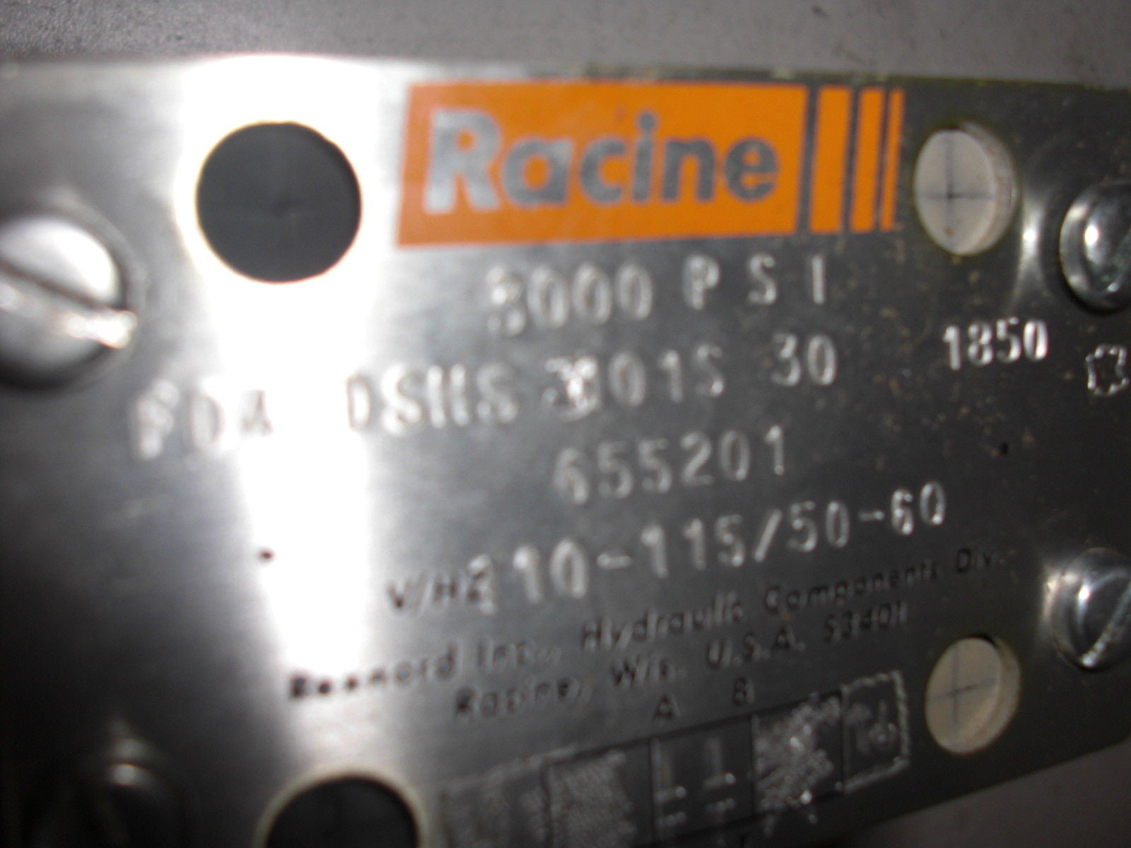 RACINE FD4 DSHS3101S301850 *USED*