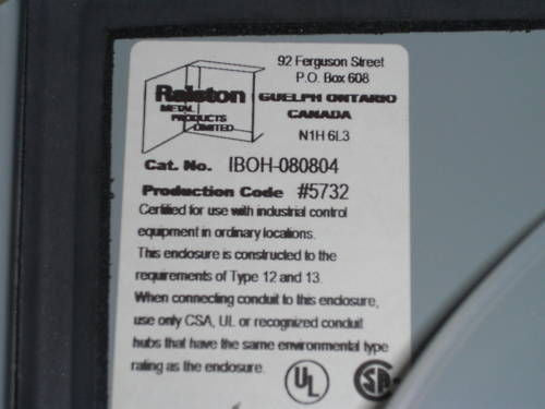 RALSTON IBOH-080804 *NEW NO BOX*