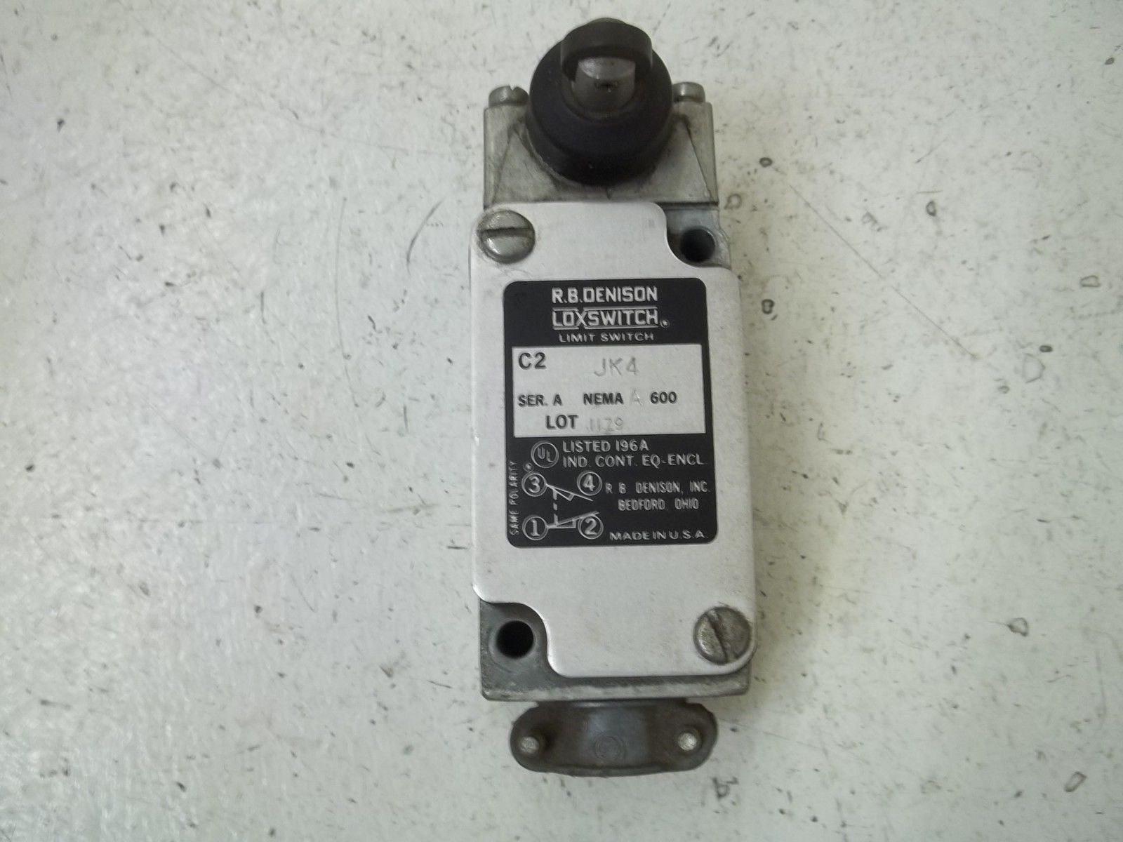 R.B. DENSION C2JK4 SER.A  LIMIT SWITCH *USED*