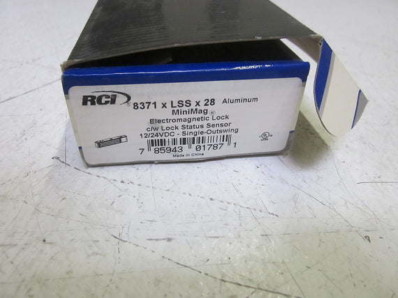 RCI 8371 X LSS X 28 MINIMAG ELECTROMAGNETIC LOCK 12/24V  *USED*