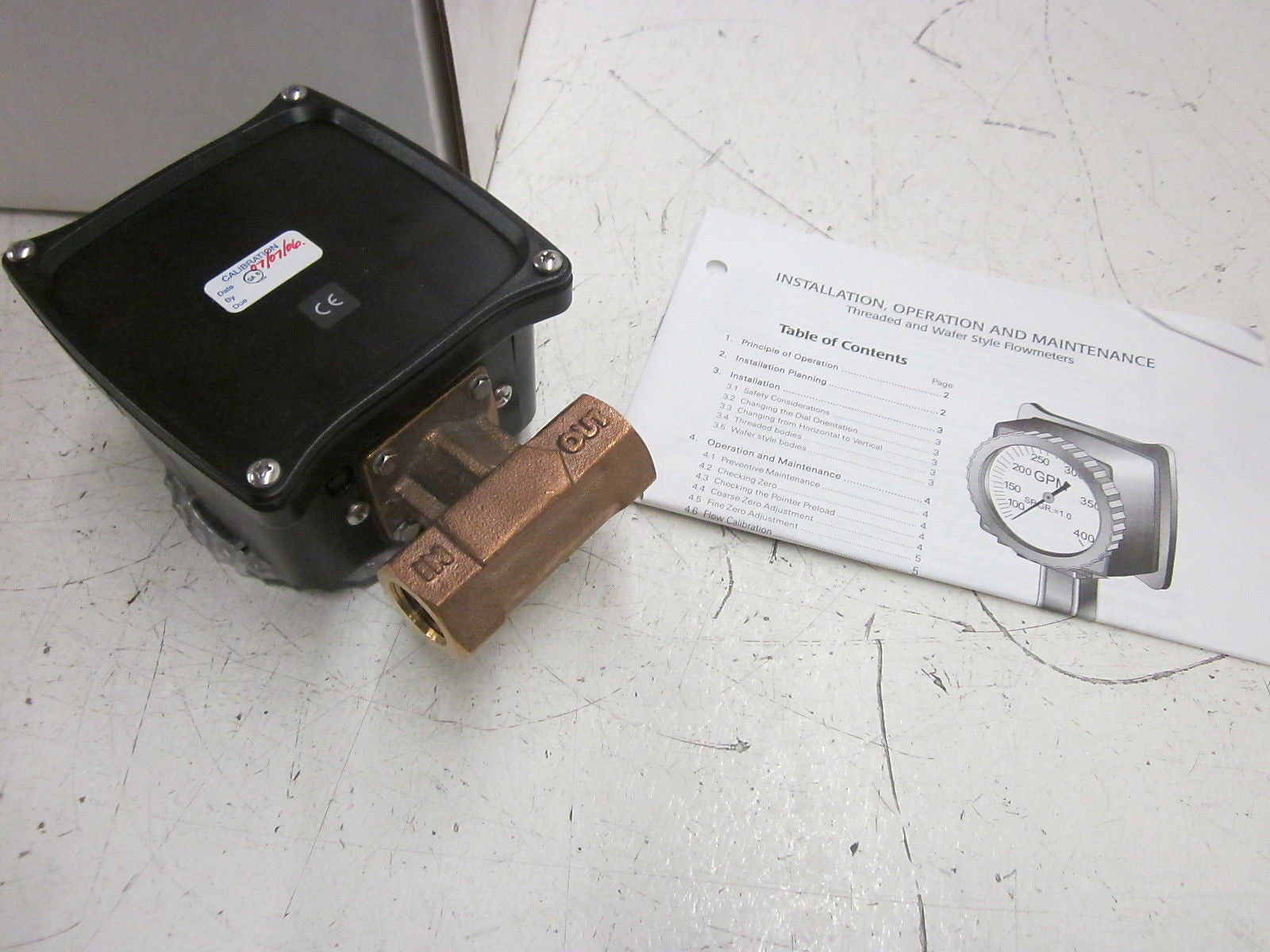 RCM INDUSTRIES 1/2-71-L-6-D GAUGE FLOW 1/2" .5-6.0GPM 180PSIG *NEW IN BOX*