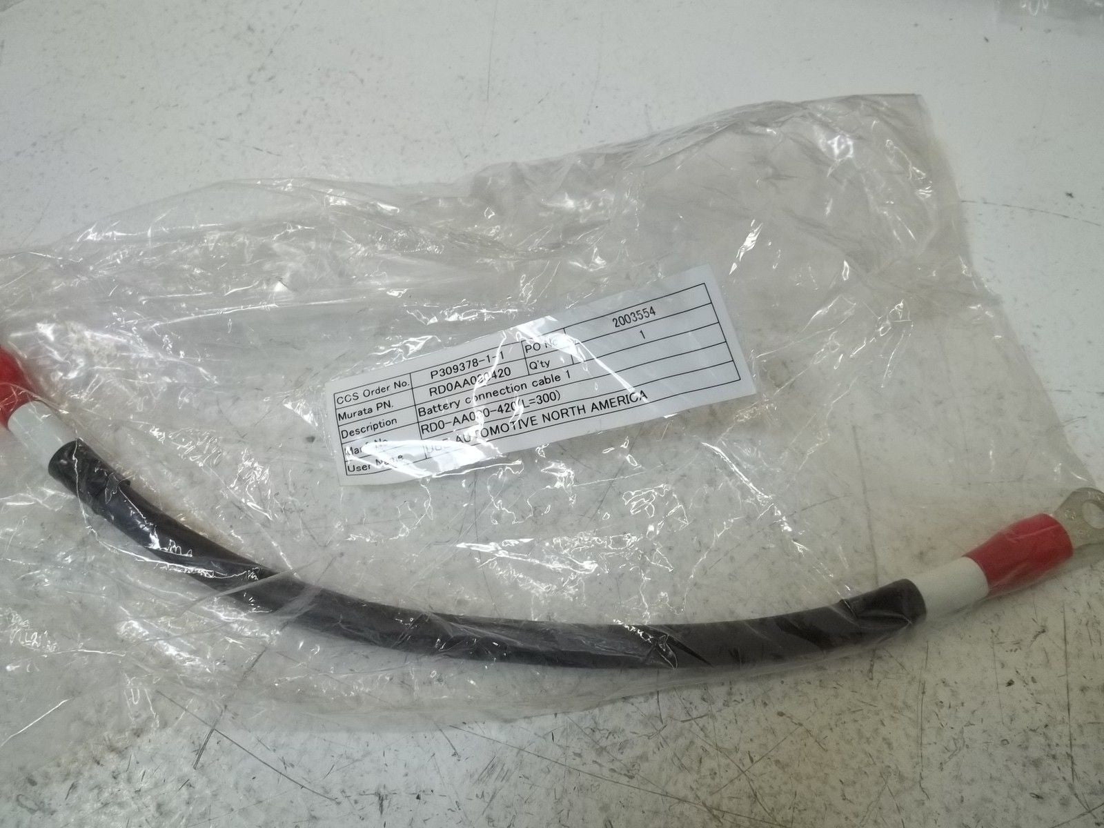 RD0AA030420 BATTERY CONNECTION CABLE 1 *NEW NO BOX*